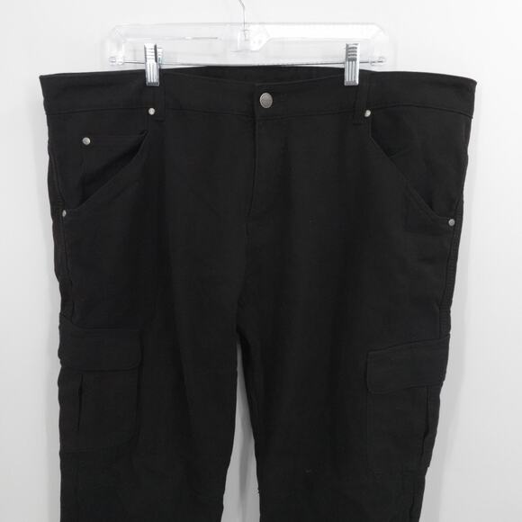 Iron Workers Jeans Mens 42x32 Black Denim Rider Cargo Pants Reinforce Knees - Picture 10 of 16